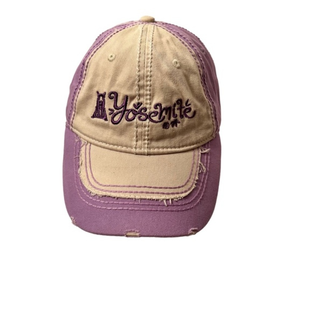 Ace Yosemite Distressed Lavender and Cream Hat